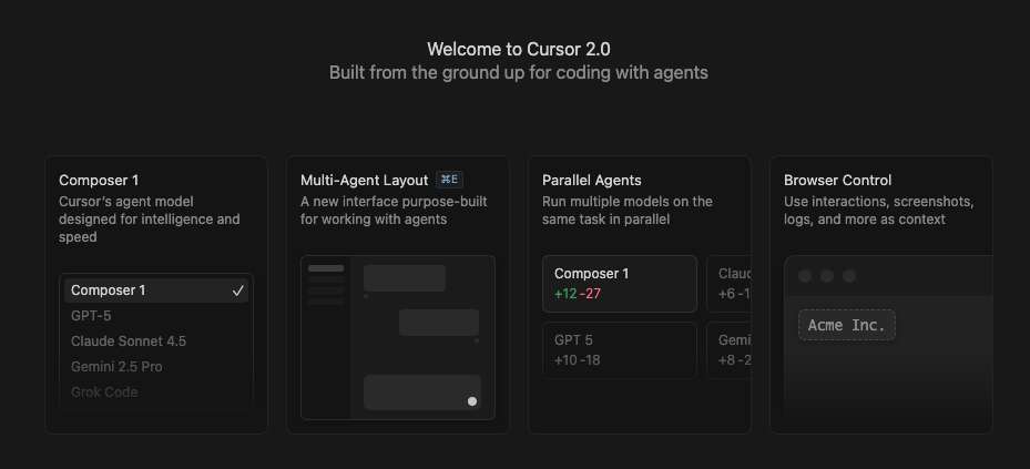 Welcome to Cursor 2.0