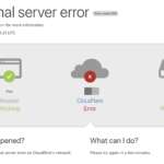 cloudflare error