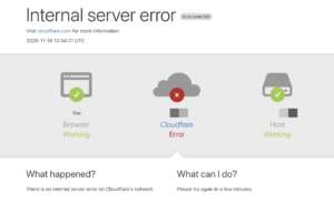 cloudflare error