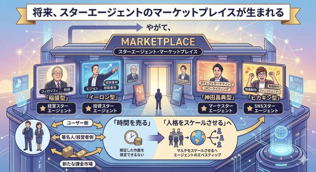 将来　スターエージェントのマーケットプレイスが生まれる