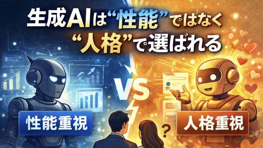 生成AIは性能ではなく人格で選ばれる