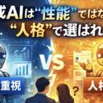 生成AIは性能ではなく人格で選ばれる