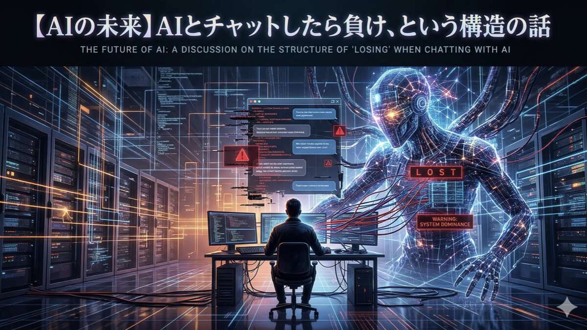 AIとチャットしたら負け、という構造の話