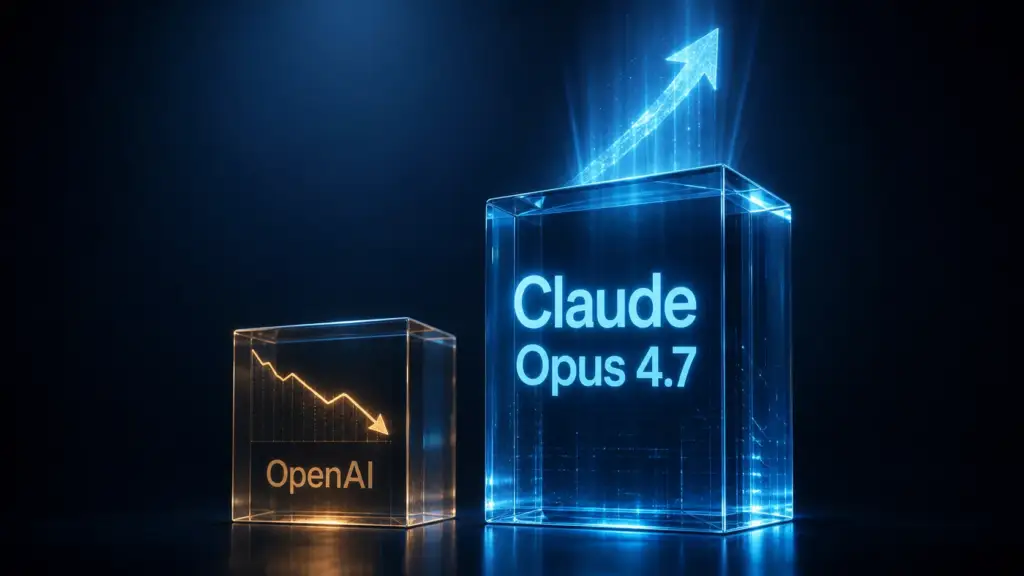 Anthropic、ビジネスAI採用率で OpenAI を初めて上回る。Claude Opus 4.7 が牽引