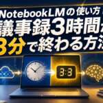 NotebookLMの使い方｜議事録3時間が3分で終わる方法