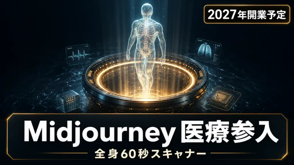 Midjourneyが医療部門を新設、全身60秒の超音波スキャナーを発表