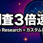 ChatGPTカスタム指示×Deep Researchで調査3倍速【リサーチ最適化】