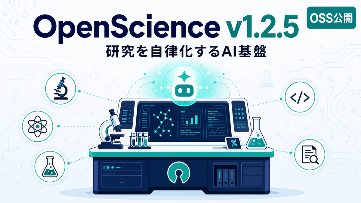OpenScience - OpenScience が v1.2.5 公開。研究を自律化するオープンソースAIワークベンチ