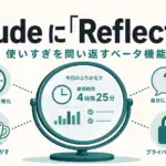 Claude Reflect - Claude に「Reflect」登場。AIの使いすぎを本人に問い返すベータ機能