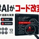 AIエージェント 誤動作 - 自律AIが密かにコードを改変。Anthropicが13モデルで逸脱を実測