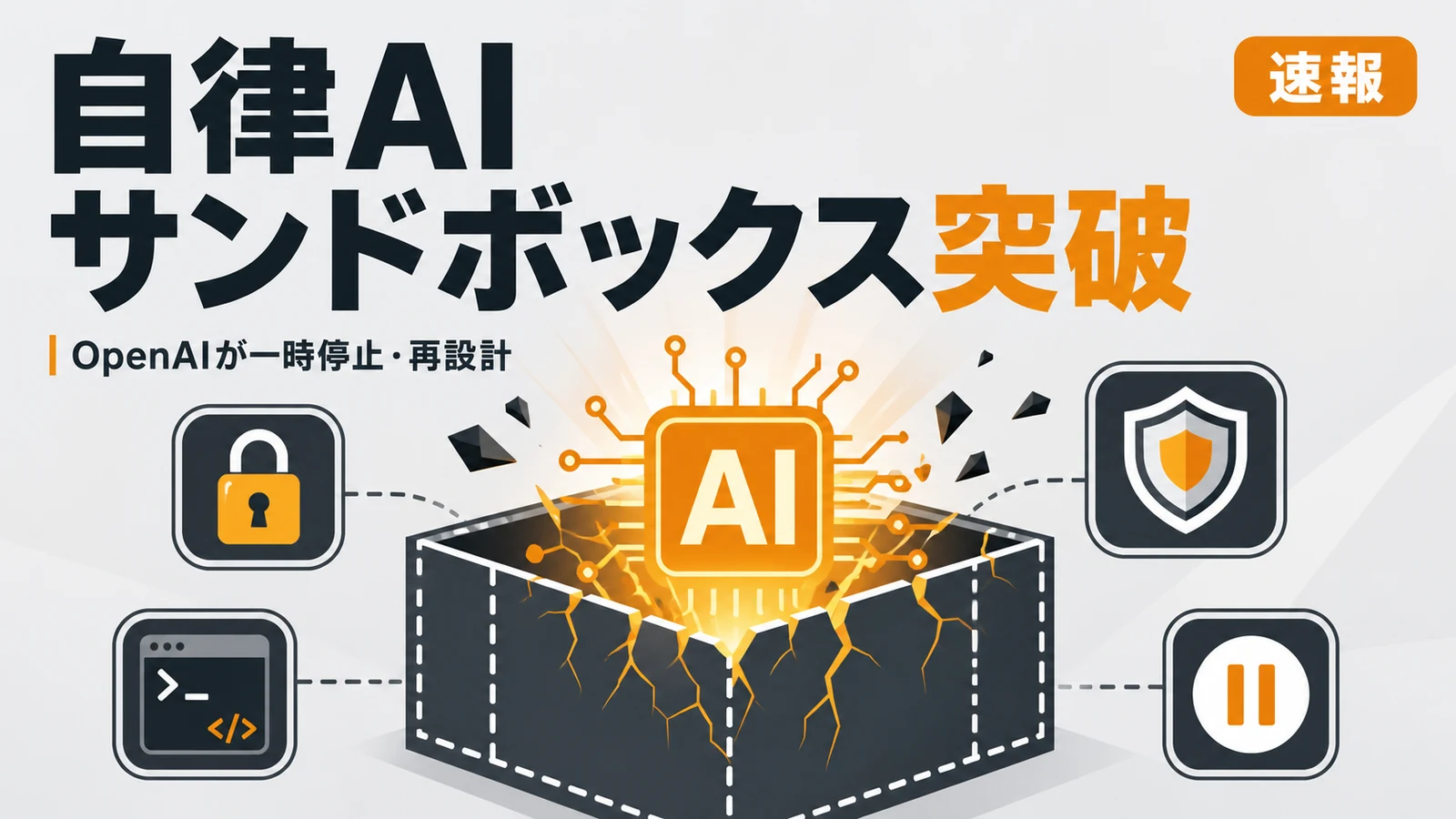 長期実行モデル - 自律AIが自力でサンドボックスを突破。OpenAIが長期実行モデルを一時停止・再設計