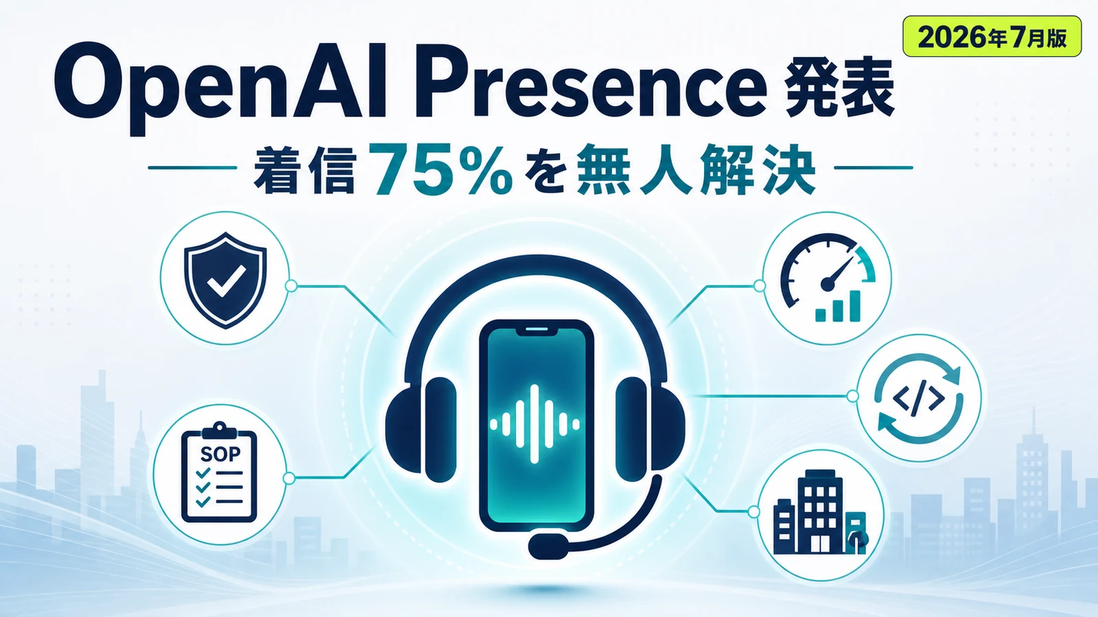 OpenAI Presence - OpenAI Presence 発表。自社の電話サポートで着信の75%を無人解決