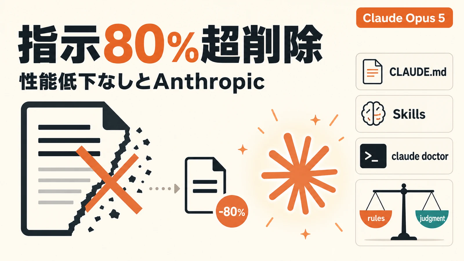 コンテキストエンジニアリング - Claude Codeのシステムプロンプト80%超を削除。性能低下なしとAnthropic