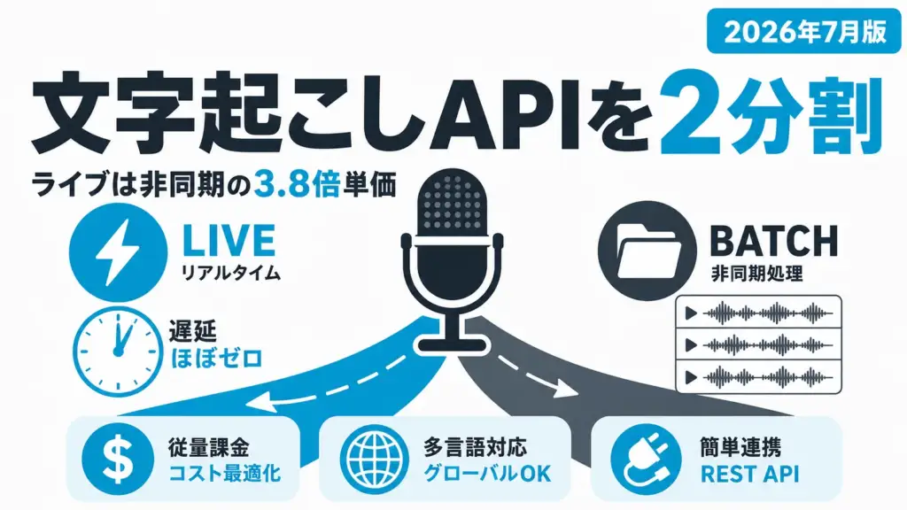 GPT-Transcribe - OpenAIが文字起こしAPIを用途で2分割。ライブ用は非同期用の約3.8倍の単価