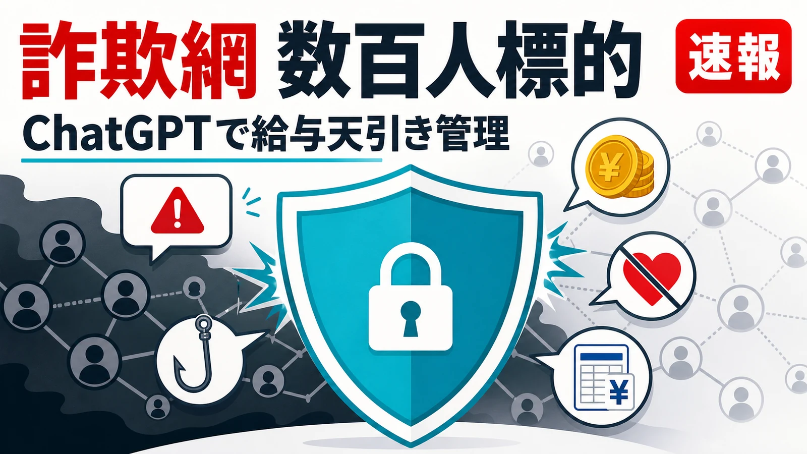 ChatGPT 詐欺ネットワーク - 数百人が標的。OpenAIが遮断した詐欺網はChatGPTで給与天引きまで管理