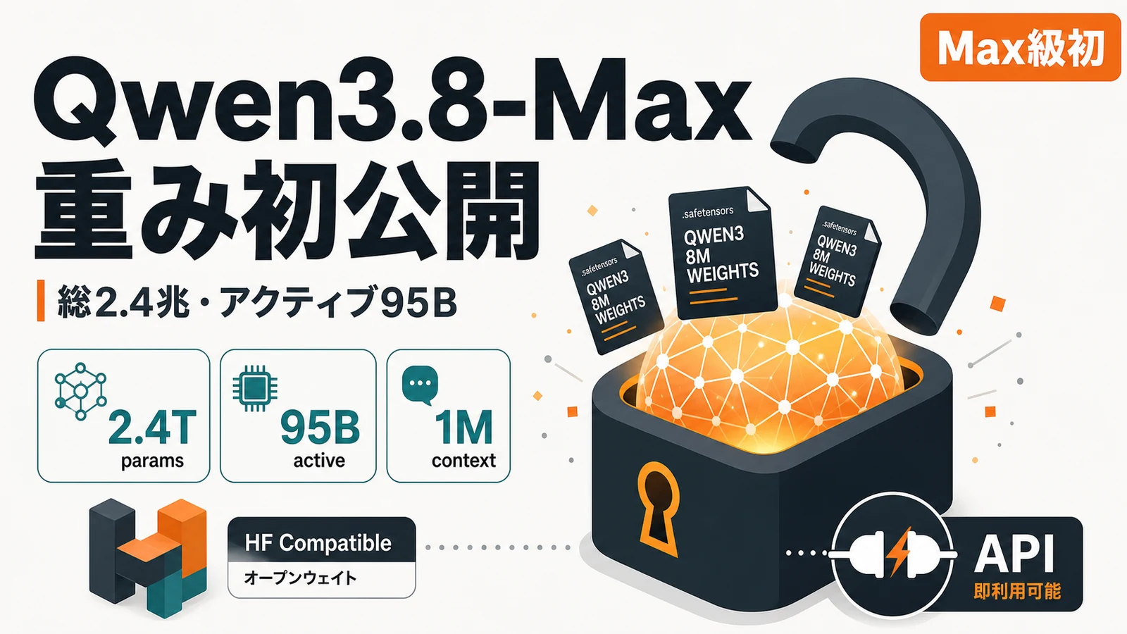 Qwen3.8-Max - 2.4兆パラメータのQwen3.8-Maxが公開。Max級の重みオープン化はQwen初