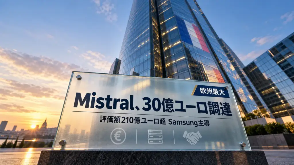 Mistral 資金調達 - 仏のAI企業Mistralが30億ユーロ調達。欧州テック過去最大、Samsungが主導