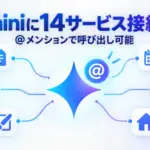 Geminiのコネクテッドアプリ - GeminiにAdobeやAirtableなど14サービスが接続可能に。@メンションで呼び出せる