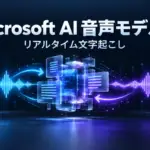 リアルタイム音声を文字起こしし、AI音声応答へつなぐ低遅延処理のイメージ