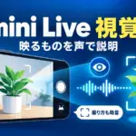 Gemini Live - Gemini Liveに視覚支援「Guided Vision」。映るものを声で説明し撮り方も助言