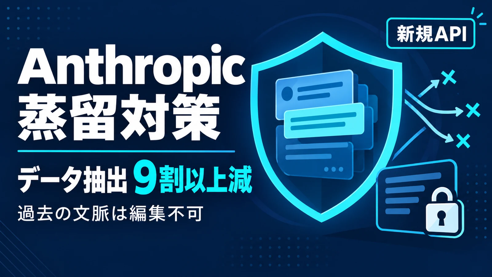 Anthropicの蒸留対策 - Anthropicの蒸留対策で抜かれるデータが9割以上減。新規APIは過去の文脈を編集できない